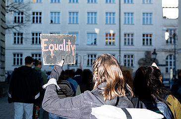 Protest zum Internationalenfrauentag in München