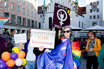 Protest zum Internationalenfrauentag in München