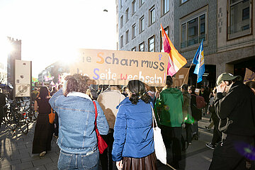 Protest zum Internationalenfrauentag in München