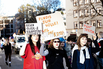 Protest zum Internationalenfrauentag in München