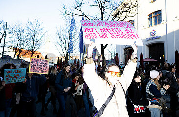 Protest zum Internationalenfrauentag in München