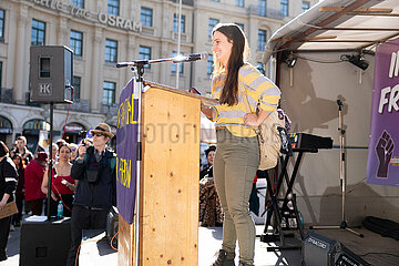 Protest zum Internationalenfrauentag in München