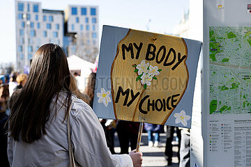 Protest zum Internationalenfrauentag in München
