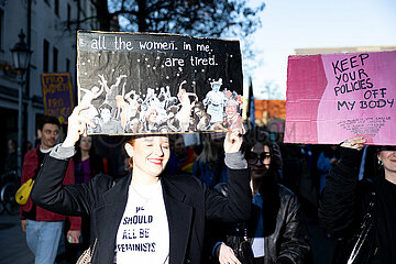 Protest zum Internationalenfrauentag in München