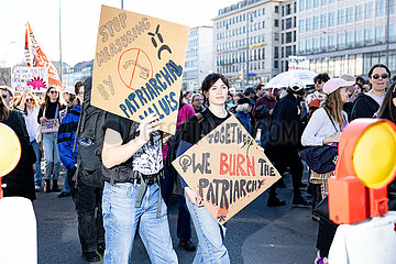 Protest zum Internationalenfrauentag in München
