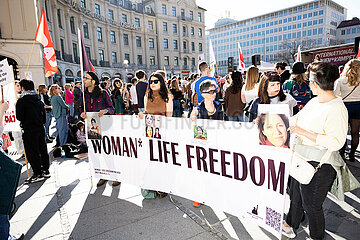 Protest zum Internationalenfrauentag in München