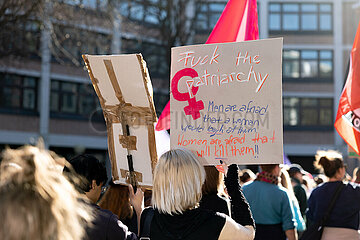 Protest zum Internationalenfrauentag in München