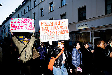 Protest zum Internationalenfrauentag in München
