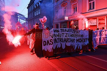 Demo zum internationalen Frauentag in Basel / Schweiz