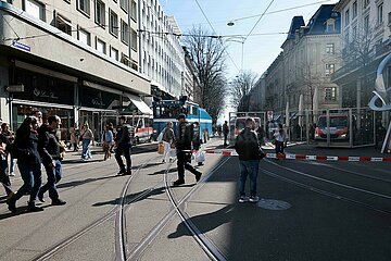 Demo zum internationalen Frauentag in Zürich / Schweiz