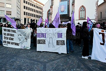 Demo zum internationalen Frauentag in Basel / Schweiz