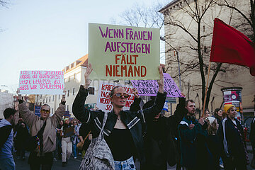 Protest zum Internationalenfrauentag in München