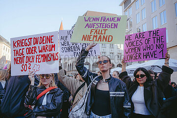 Protest zum Internationalenfrauentag in München