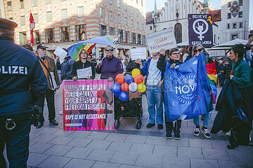 Protest zum Internationalenfrauentag in München