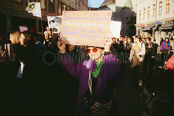 Protest zum Internationalenfrauentag in München