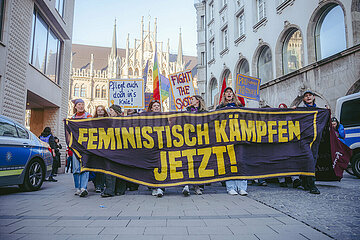 Protest zum Internationalenfrauentag in München
