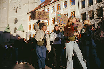 Protest zum Internationalenfrauentag in München