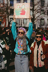 Protest zum Internationalenfrauentag in München
