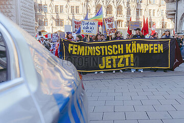 Protest zum Internationalenfrauentag in München