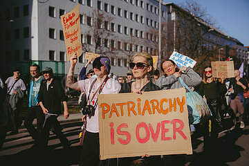 Protest zum Internationalenfrauentag in München