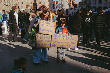 Protest zum Internationalenfrauentag in München