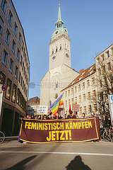 Protest zum Internationalenfrauentag in München