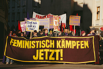 Protest zum Internationalenfrauentag in München