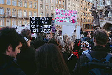 Protest zum Internationalenfrauentag in München
