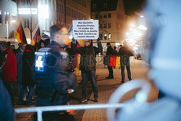 Protestaktion gegen rechten Aufmarsch in Nürnberg
