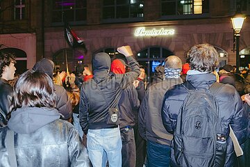 Protestaktion gegen rechten Aufmarsch in Nürnberg