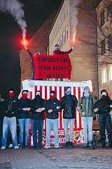 Protestaktion gegen rechten Aufmarsch in Nürnberg
