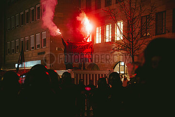Protestaktion gegen rechten Aufmarsch in Nürnberg