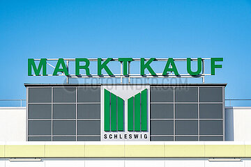Marktkauf Firmenschild in Schleswig