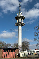 Deutschland  Tostedt - Fernsehturm der Telekom in einer Kleinstadt