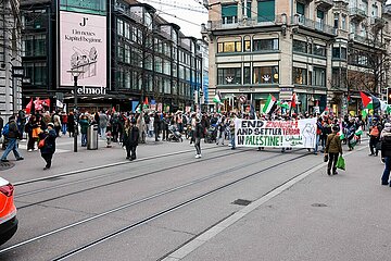 Hands Off Gaza Demo in Zürich