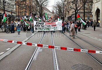 Hands Off Gaza Demo in Zürich