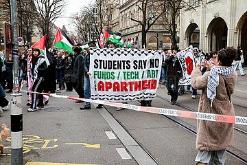 Hands Off Gaza Demo in Zürich