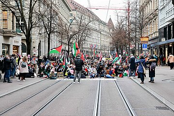 Hands Off Gaza Demo in Zürich