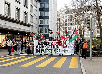 Hands Off Gaza Demo in Zürich