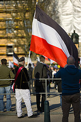 Gegenprotest und Protest von Reichsbürgern in Schwerin