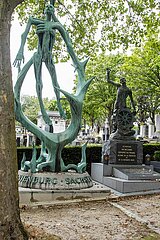 Gedenkort für die Opfer des NS-Regimes auf dem Friedhof Pere Lachaise in Paris