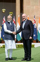 Narendra Modi meets Christopher Luxon in New Delhi