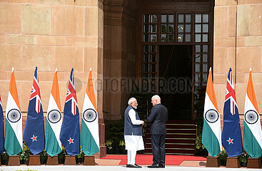 Narendra Modi meets Christopher Luxon in New Delhi