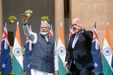 Narendra Modi meets Christopher Luxon in New Delhi
