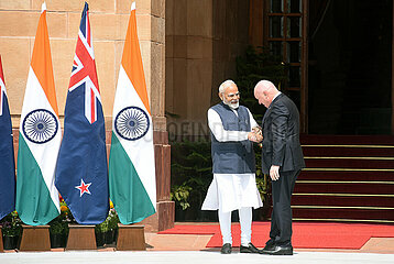 Narendra Modi meets Christopher Luxon in New Delhi