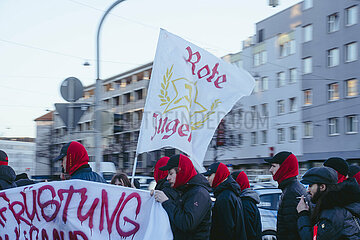 Protestaktion gegen Rechte Demo in Nürnberg