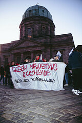 Protestaktion gegen Rechte Demo in Nürnberg
