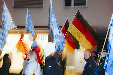 Protestaktion gegen Rechte Demo in Nürnberg