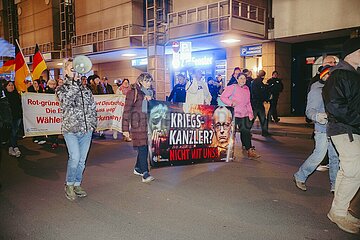 Protestaktion gegen Rechte Demo in Nürnberg