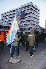 Protestaktion gegen Rechte Demo in Nürnberg